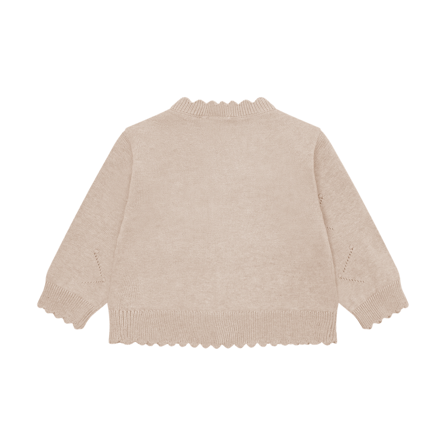 Cardigan Knit - Beige Melange