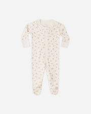 Zip Long Sleeve Footie - Flower Field