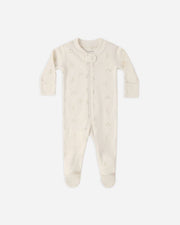 Zip Long Sleeve Footie - Bunnies