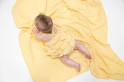 Ruffle Sunsuit - Italian Straw