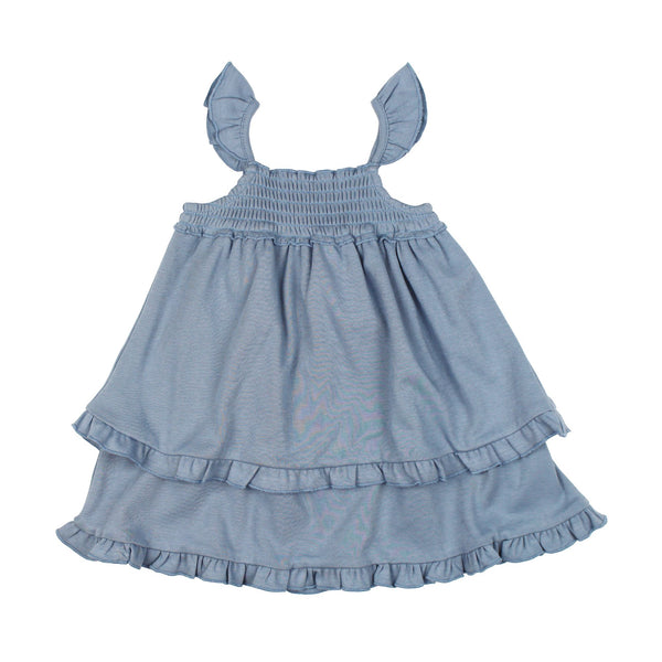 Smocked Summer Dress - Pool