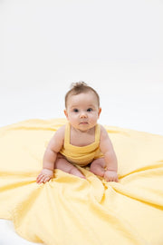 Ruffle Sunsuit - Italian Straw