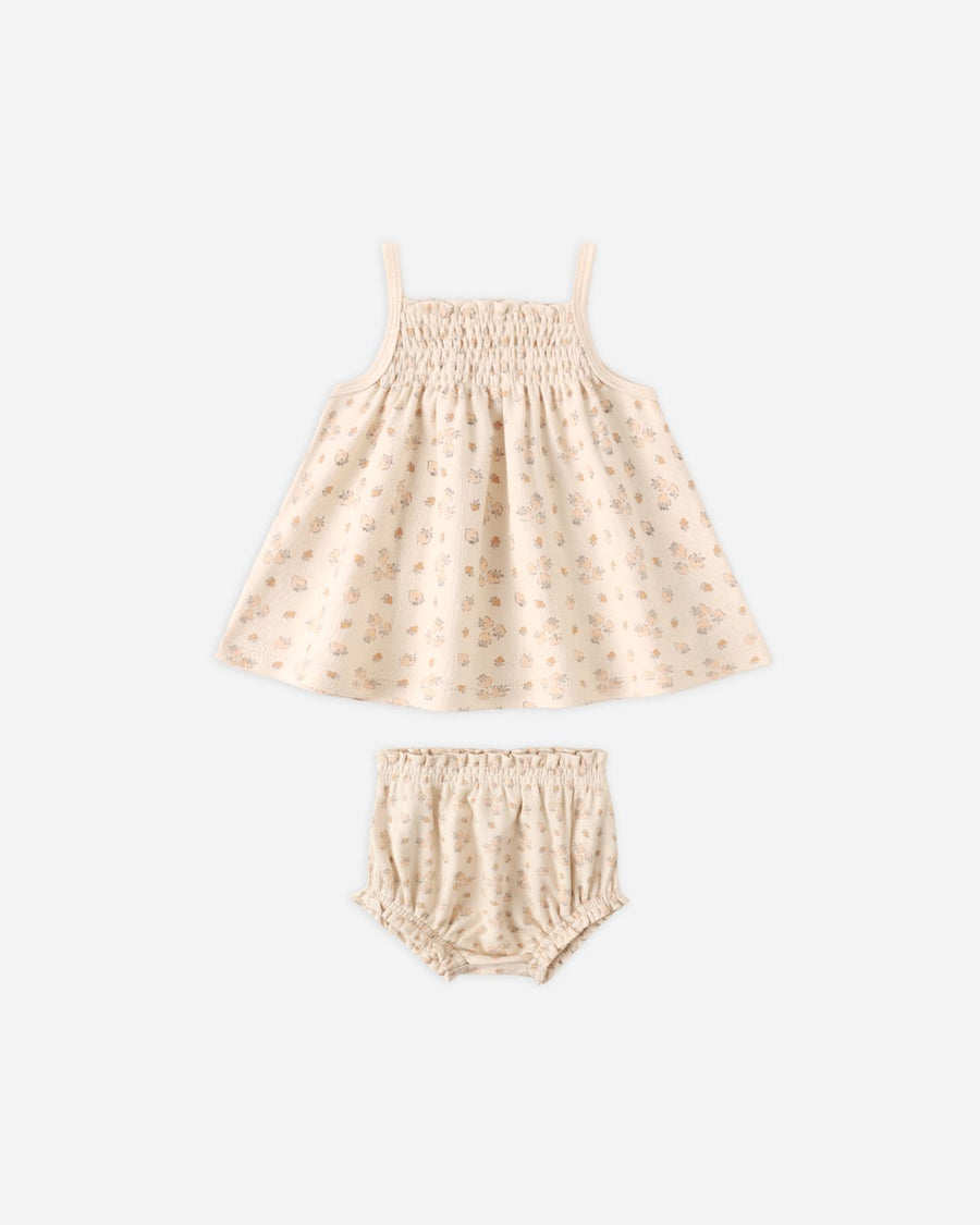 Smocked Tank and Bloomer Set - Strawberries