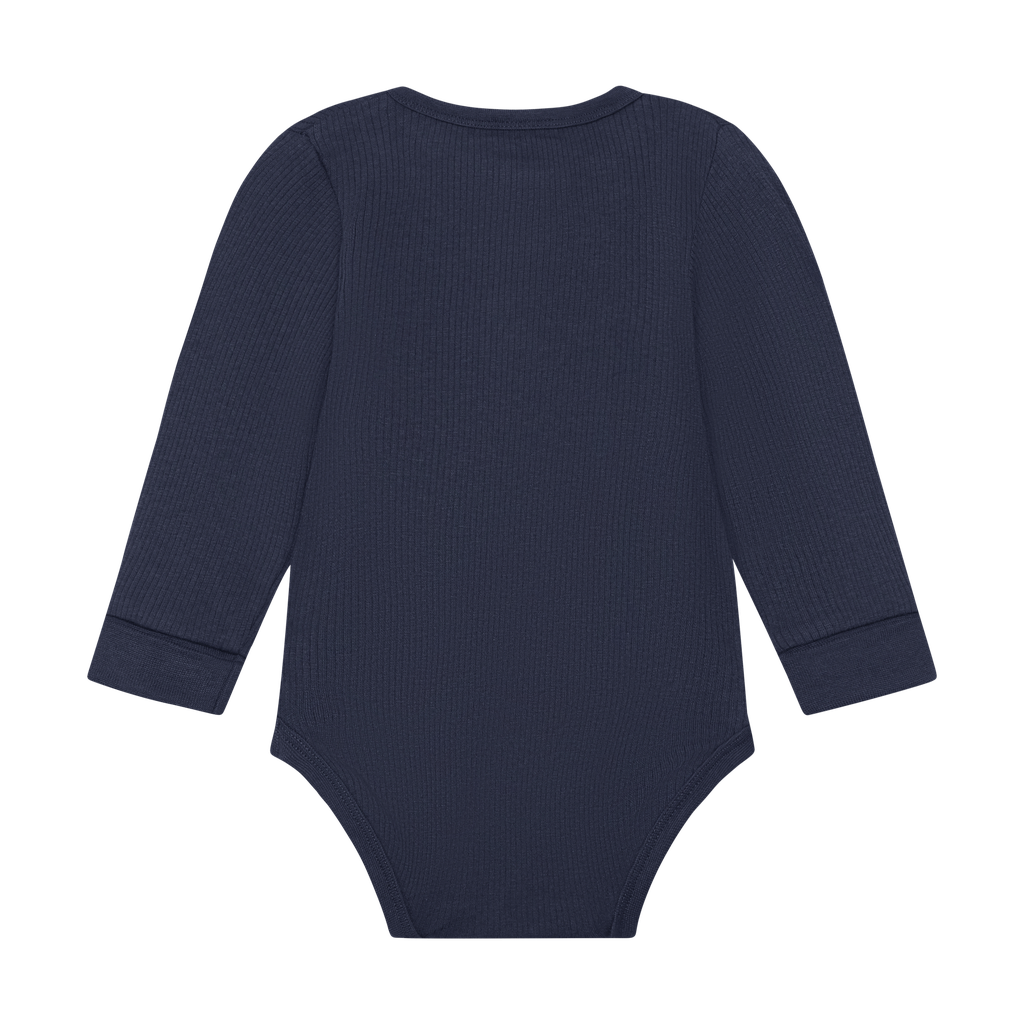 Long Sleeve Ribbed Bodysuit - Dark Sapphire