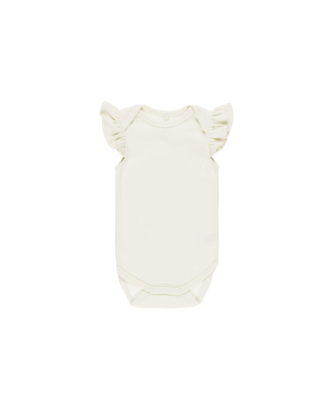 Flutter Sleeve Bodysuit - Ivory