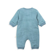 French Terry Chunky Coverall - Mineral/Sheep Applique