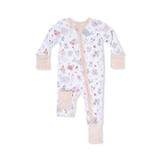 Bamboo Zipper Romper - Garden Sea Creatures