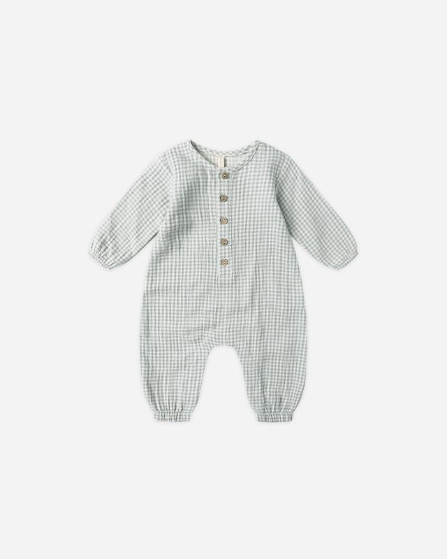 Woven Jumpsuit - Blue Gingham