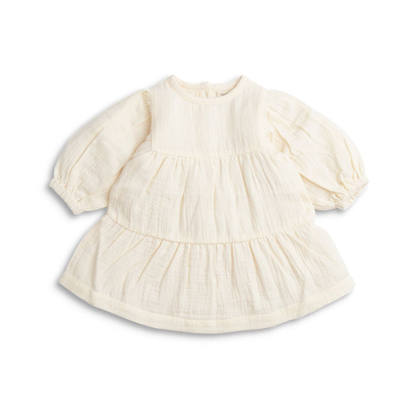 Organic Muslin Layered Dress - Birch