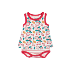 Skirted Body Romper - Passion Fruit Print
