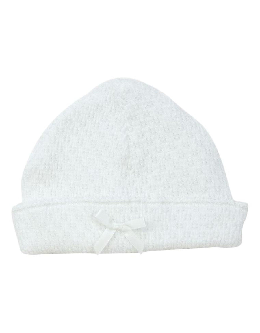 White Saylor Cap with Bow - Various Trim Colors