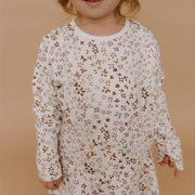 Organic Peplum Top & Legging Set - Garden