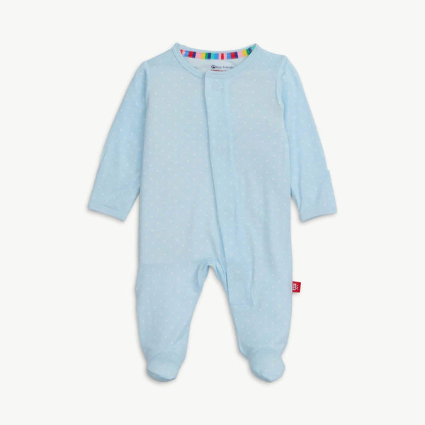Modal Magnetic Footie - Blue Pin Dots