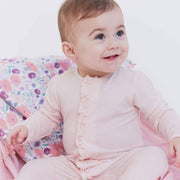 Modal Magnetic Footie - Pink Pin Dots
