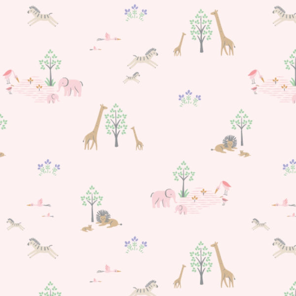 Ruffle Modal Baby Blanket - Pink Serene Safari