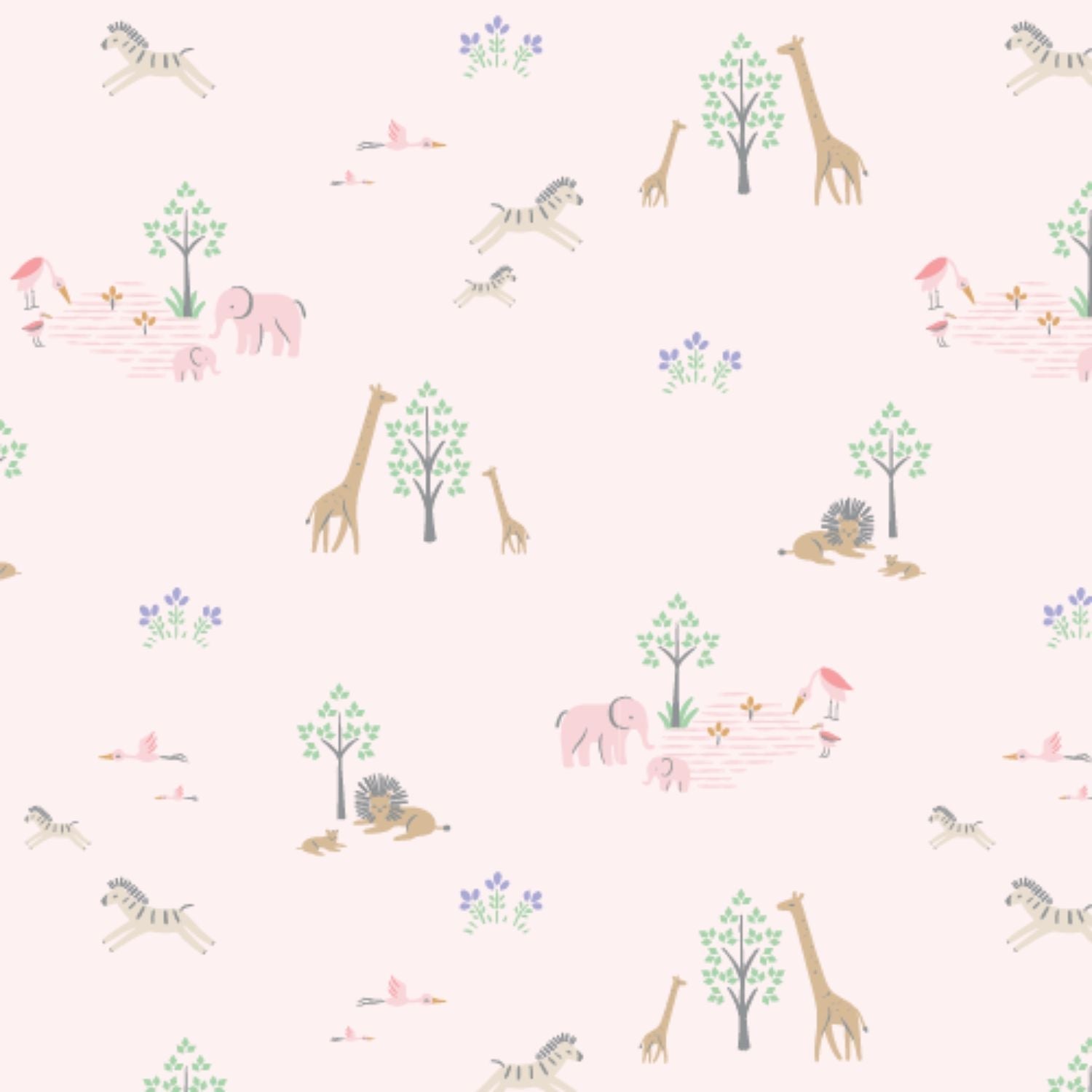 Modal Magnetic Ruffle Gown & Hat - Pink Serene Safari