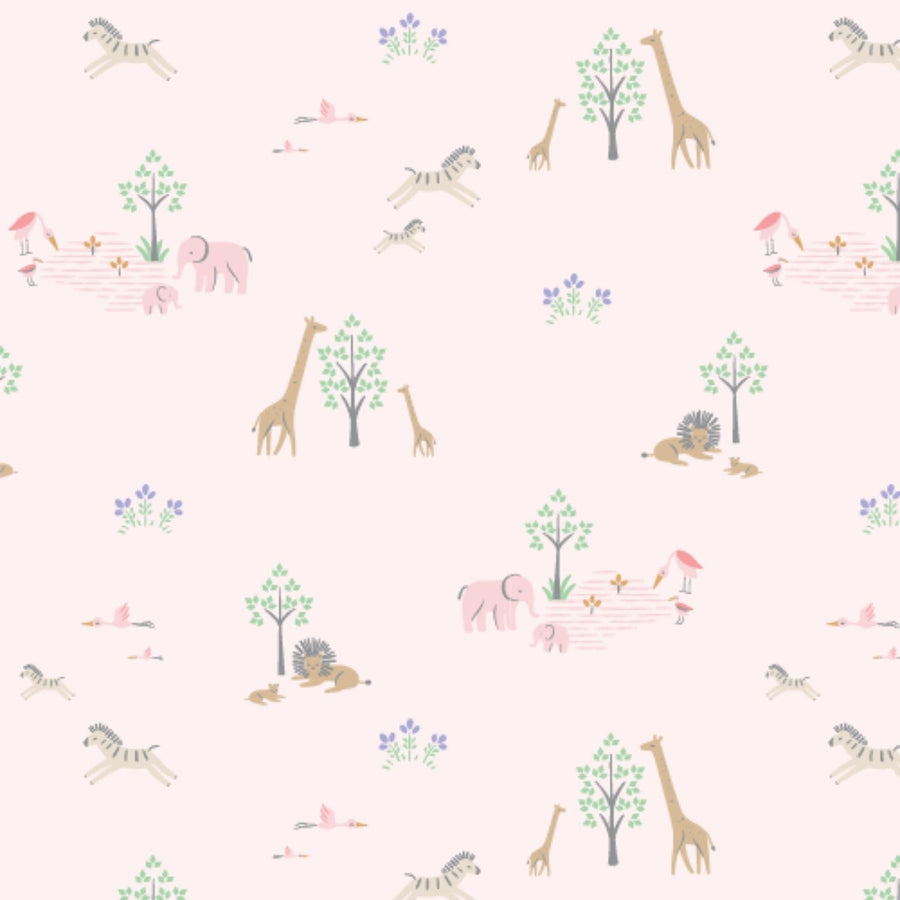 Modal Magnetic Ruffle Gown & Hat - Pink Serene Safari