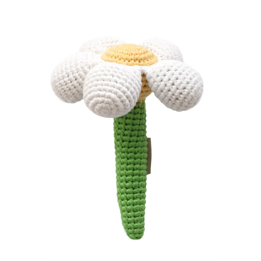 Hand Crocheted Rattle - Daisy