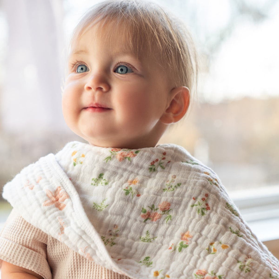 Classic Muslin Burpy Bib - Country Floral