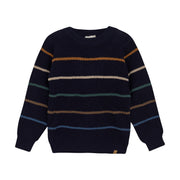 Pullover Knit Sweater - Parisian Night Stripe