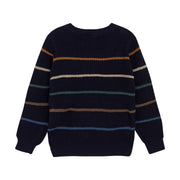 Pullover Knit Sweater - Parisian Night Stripe