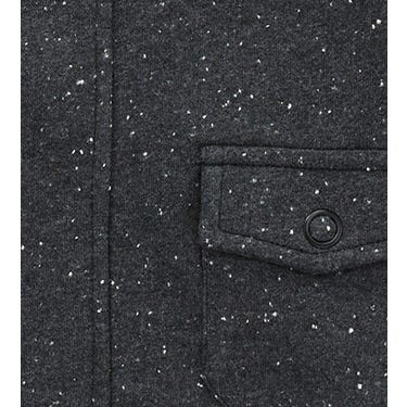Speckled Heather Quilted Utility Jacket