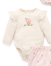 Organic Cotton 3 Piece Gift Set - Sweet Pea Print
