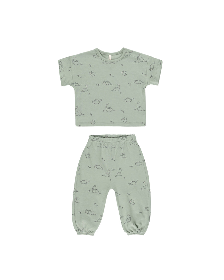 Jersey Tee + Pant Set - Dino