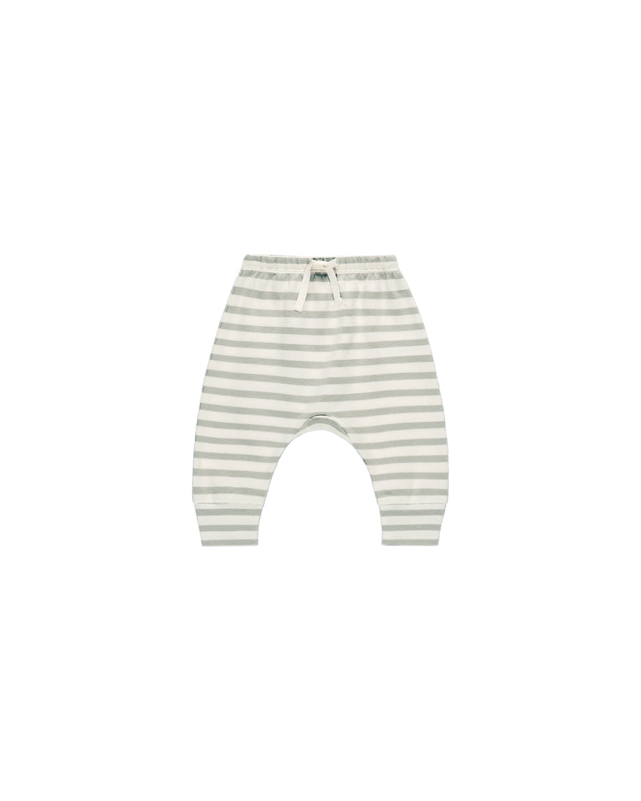 Drawstring Pant - Sage Stripe