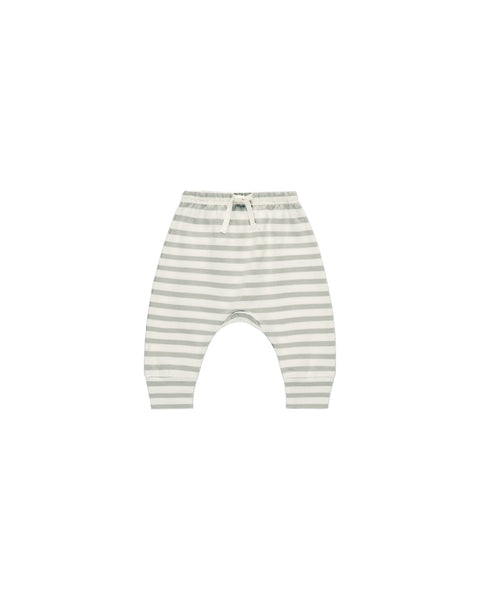 Drawstring Pant - Sage Stripe