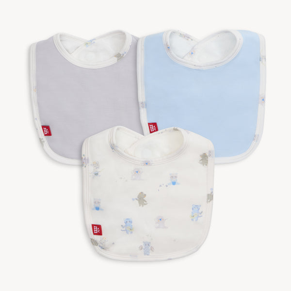 Modal Magnetic Bib Set - Blue baby Beats