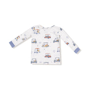 Long Sleeve Bamboo Loungewear Set - Zooming Golf Carts