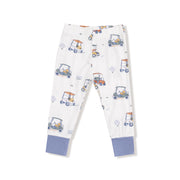 Long Sleeve Bamboo Loungewear Set - Zooming Golf Carts