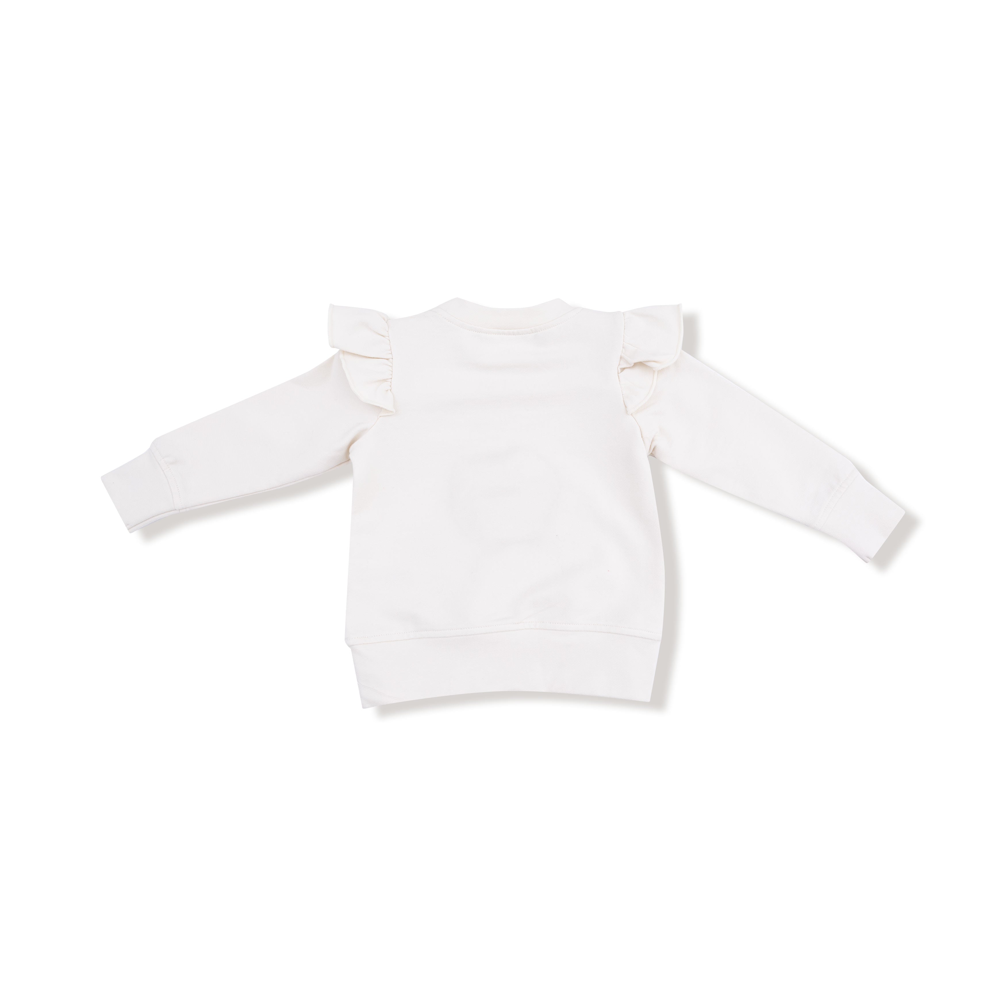 Ruffle Shoulder Sweatshirt - Trick or Treat