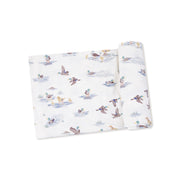 Bamboo Swaddle Blanket - Migrating Mallards