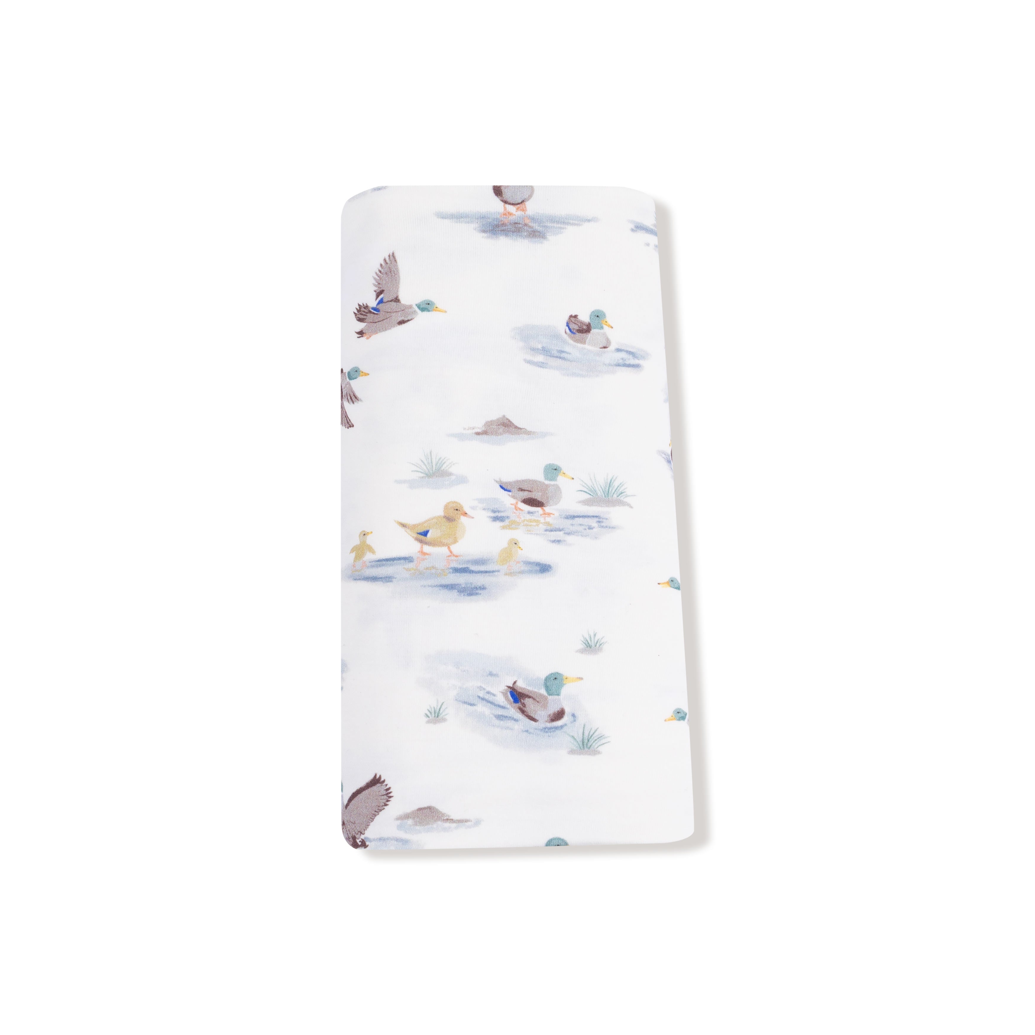 Bamboo Swaddle Blanket - Migrating Mallards
