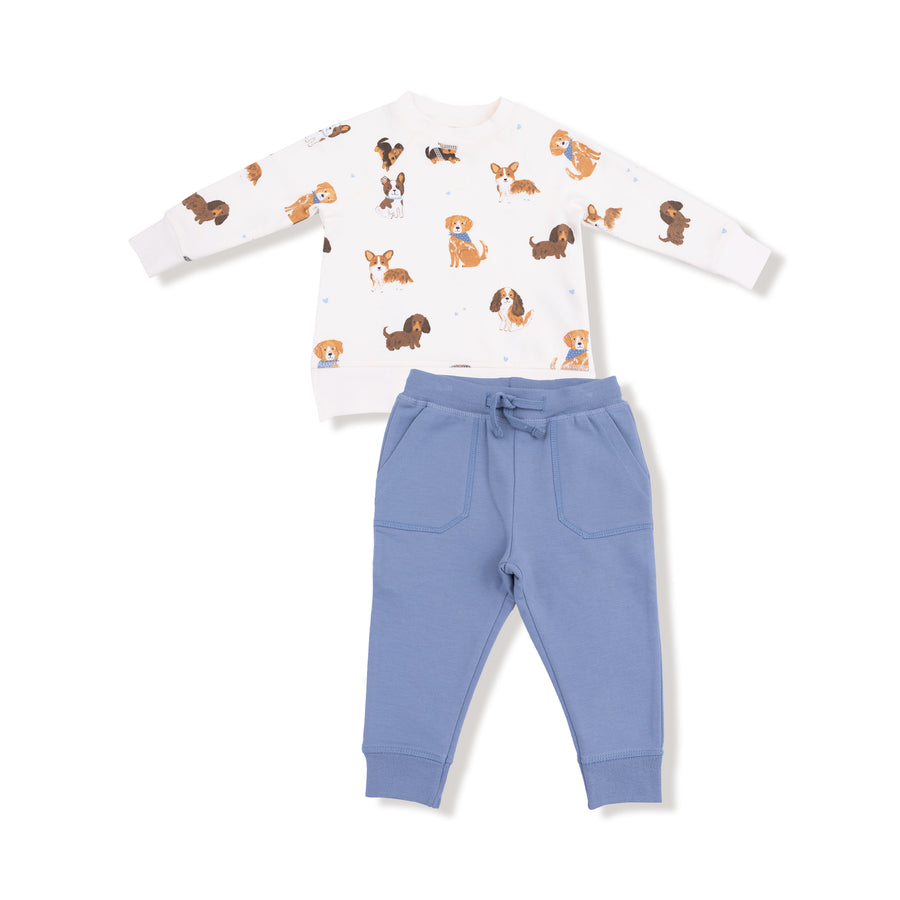 Uni Ragland Henley and Jogger Set -Best Friend Dogs