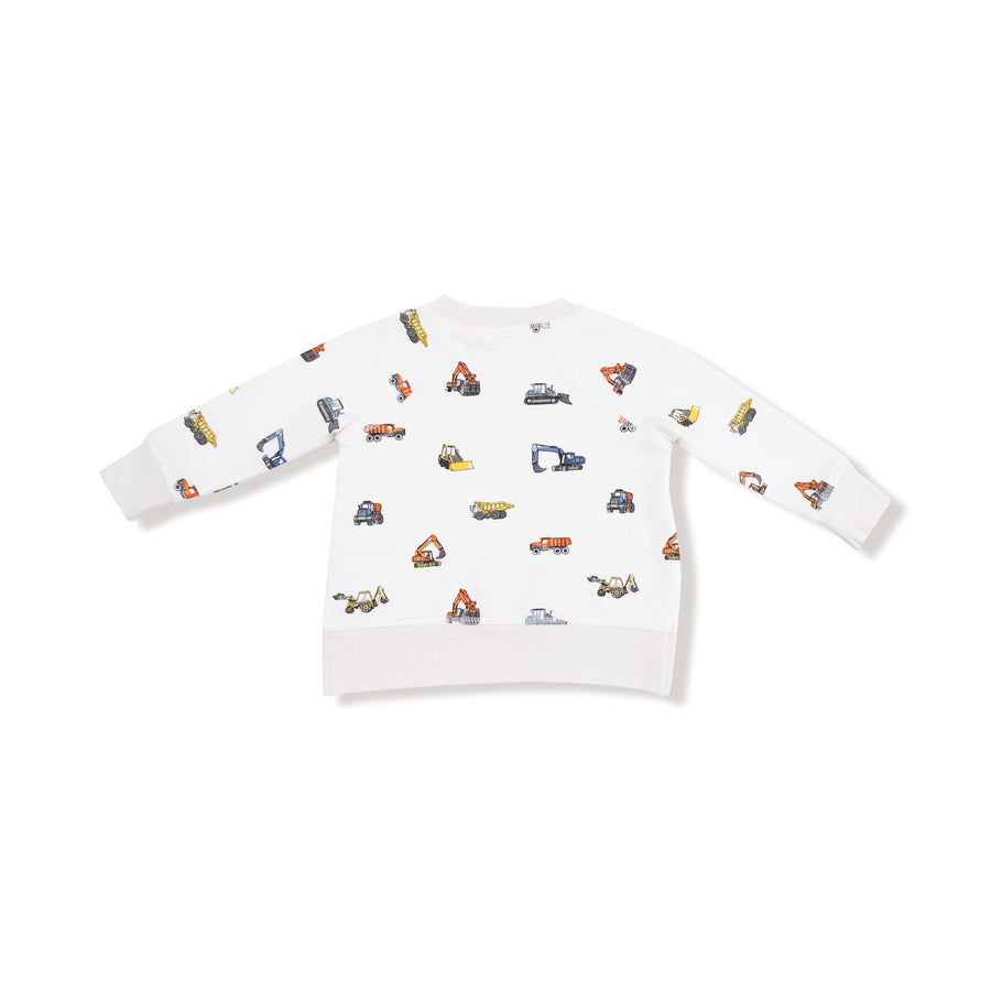 Ragland Henley and Jogger Set - Construction Vehicles