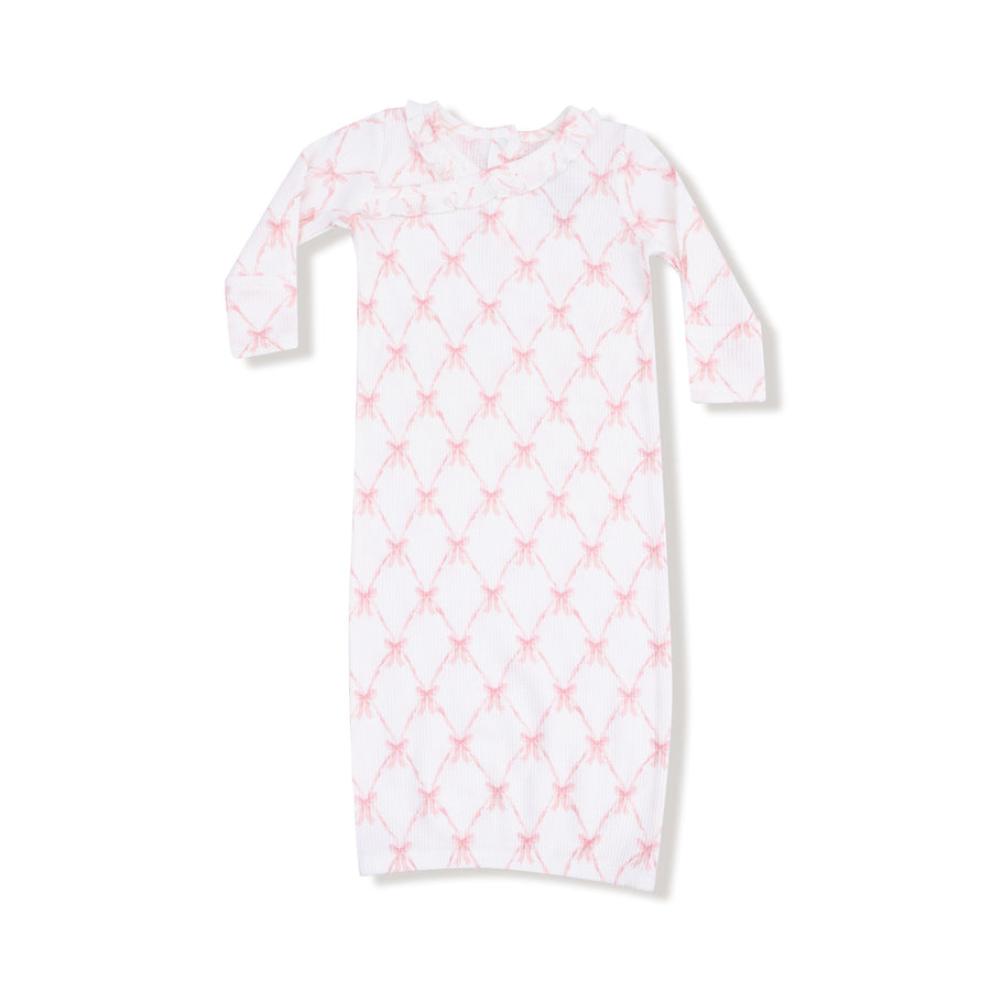 Kimono Gown - Ribbon Bow Trellis