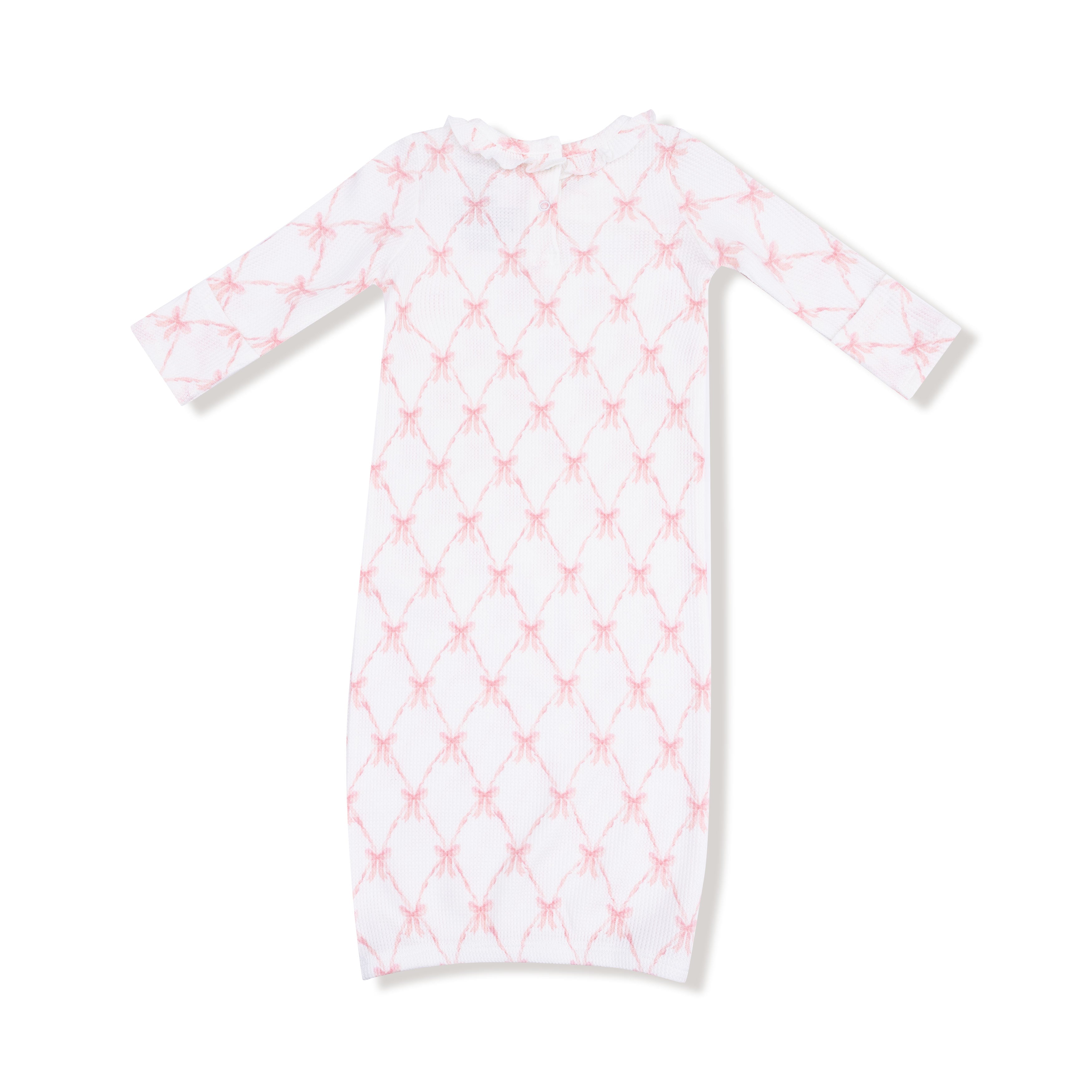 Kimono Gown - Ribbon Bow Trellis