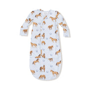 Bundle Gown - Horses - Blue