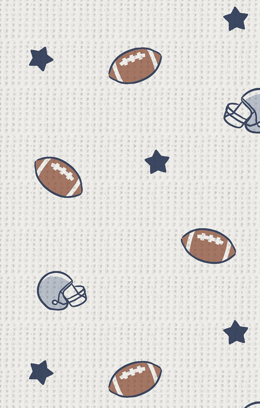 Bamboo Zipper Footie - Footballs and Stars