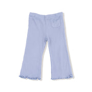 Ruffle Shoulder Rib Shirt and Waffle Flare Pant - Romi Floral