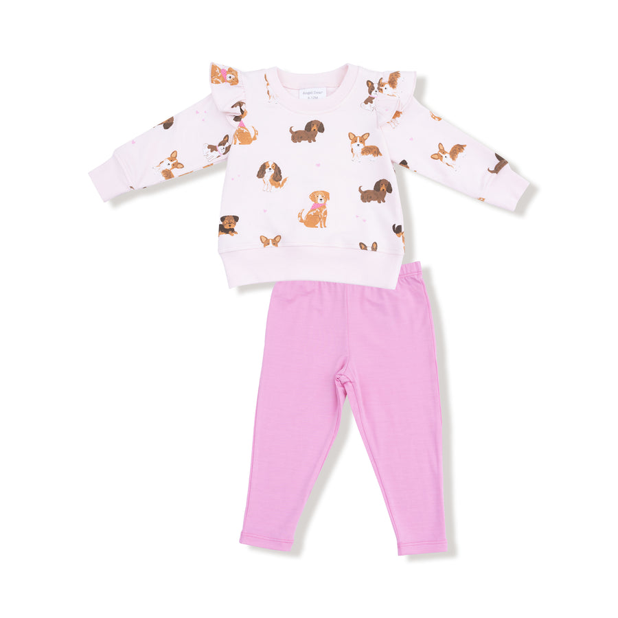 Ruffle Sweatshirt and Bamboo Leggings - Best Friend Dogs