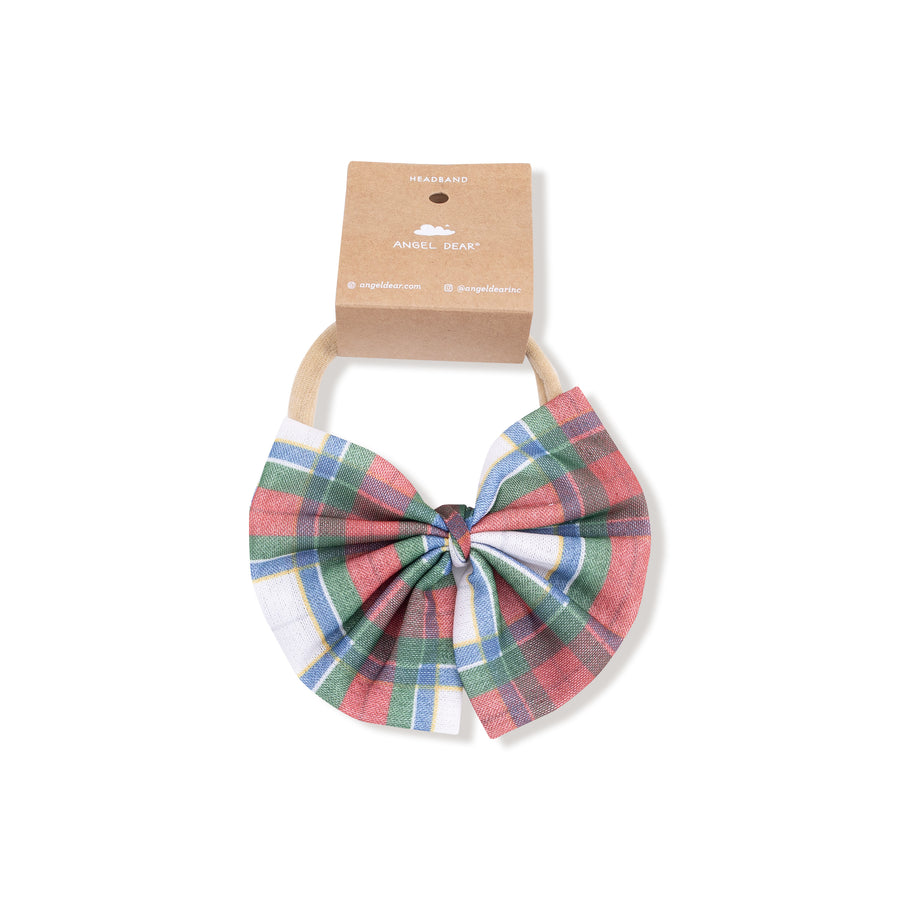 Big Tulle Bow- Holiday Plaid
