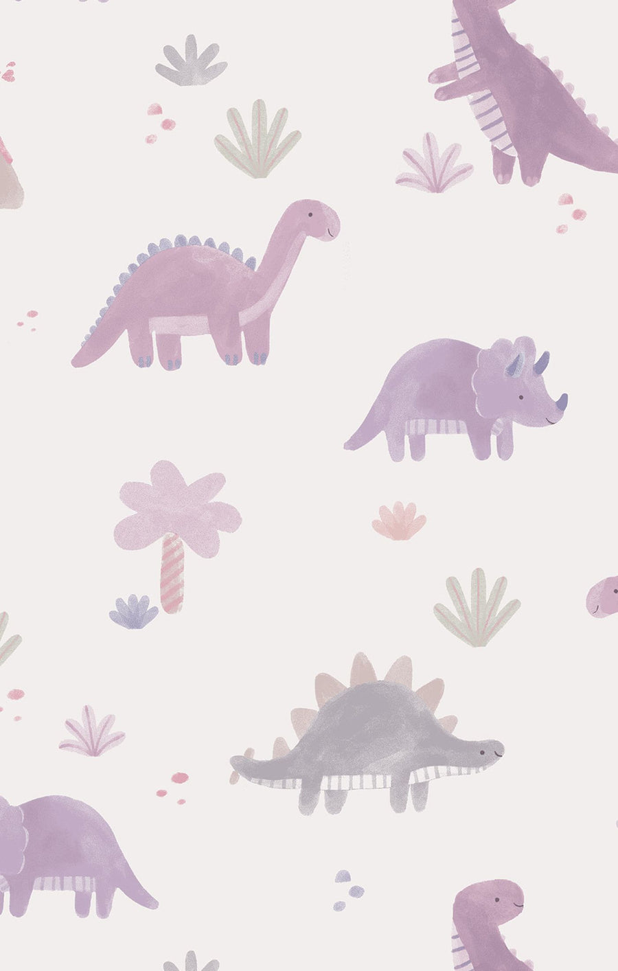 Pull Over Sweatshirt with Ruffle and Waffle Flare Pant - Soft Dinos - Purple