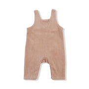 Overalls with Kanga Pocket - Velour Teddy Bear
