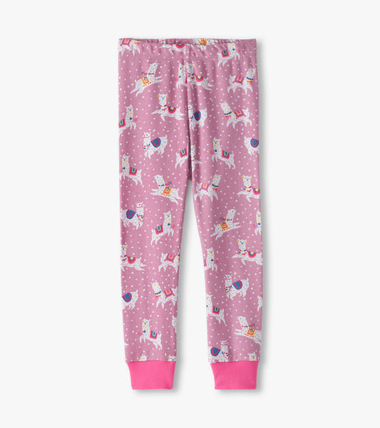 Organic Cotton Pajama Set - Dancing Alpacas