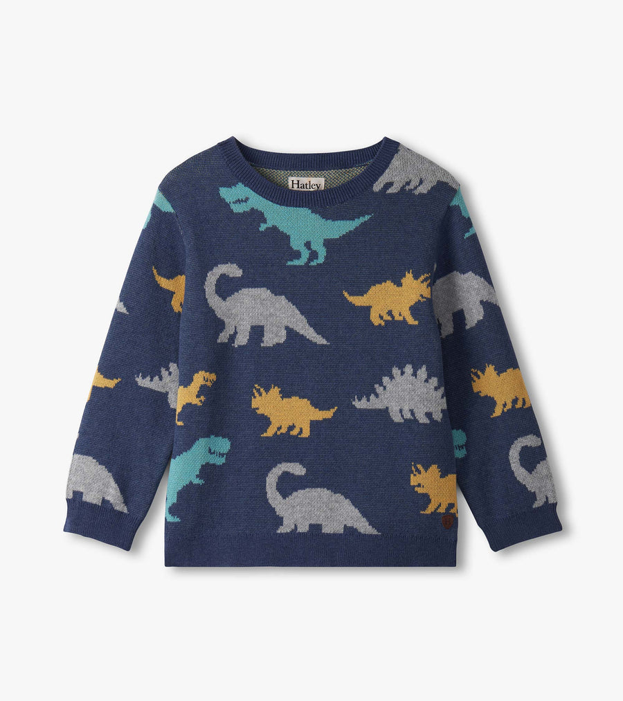 Crew Neck Sweater - Dino Party