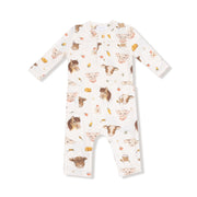 Uni Romper - Vintage Baby Farm Animals